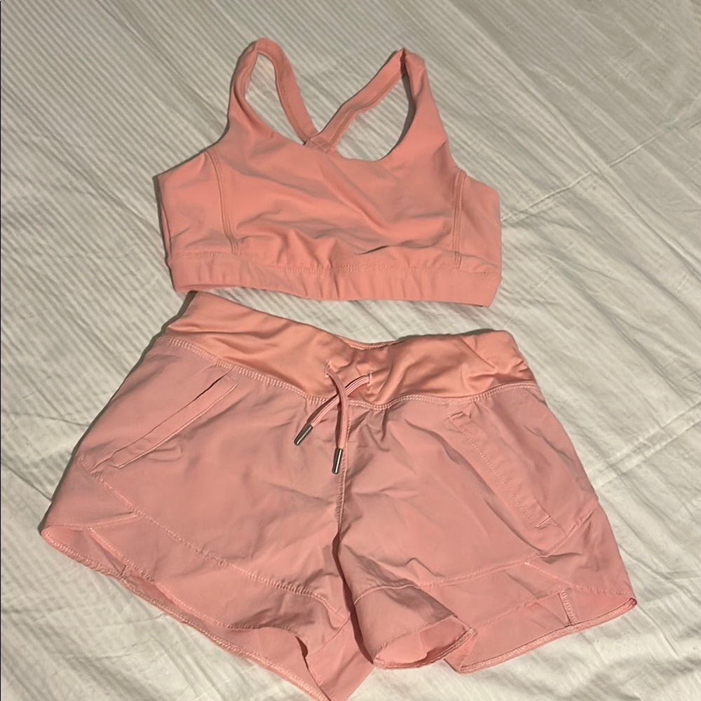 Sports bra and shorts set